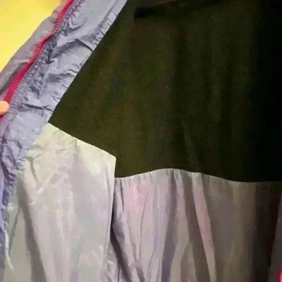 Vintage 90s Natural Sport Colorbock Windbreaker Pink and Purple Size L - Picture 15 of 16